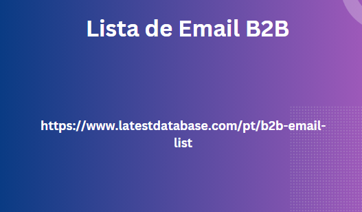 Lista de Email B2B