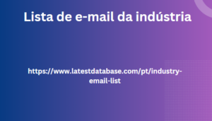 Lista de e-mail da indústria