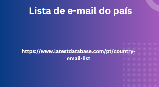 Lista de e-mail do país