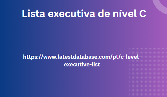 Lista executiva de nível C